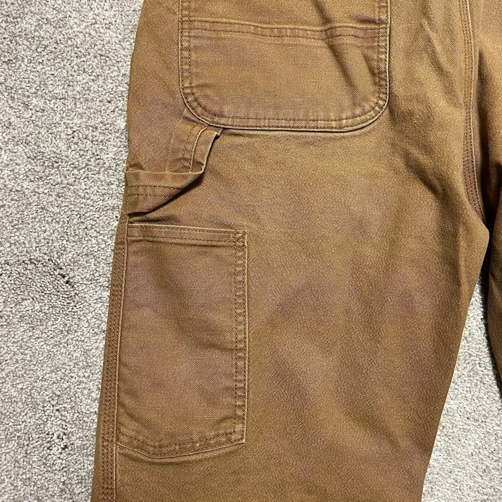 Carhartt Rugged Flex Relaxed Fit Duck Utility Work Pants Brown 34x30 BN3279-M
